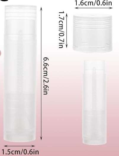 Lip Balm Containers Round Tubes,0.15 oz