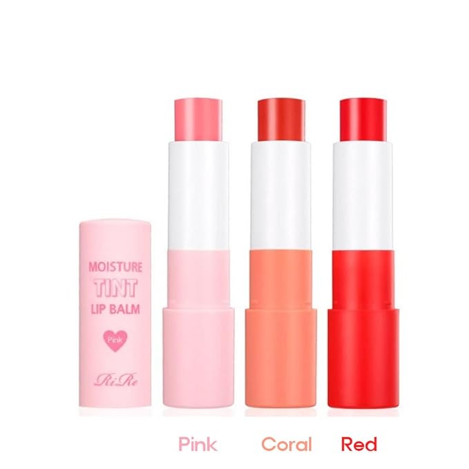 Moisture Tint Lip Balm-Vegetable oil, Shea (Coral)