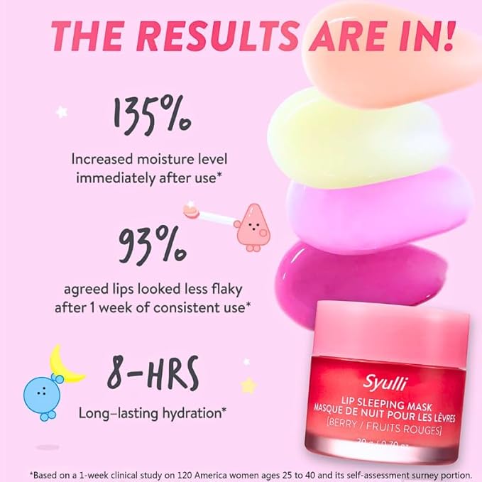 Sleeping Lip Mask,Organic Vitamin C Lip