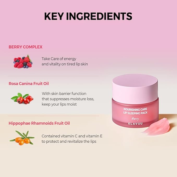 Klavuu Nourishing Care Lip Sleeping Pack Lips