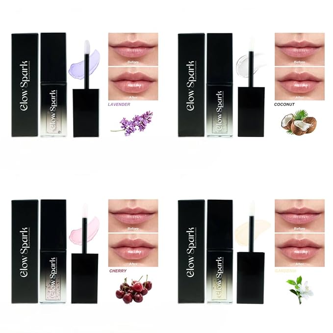 Lip Glow Oil for Radiant, Fuller Lips. Luxurious Hydration & All-Day Moisture for Lip Elegance (Gardenia)