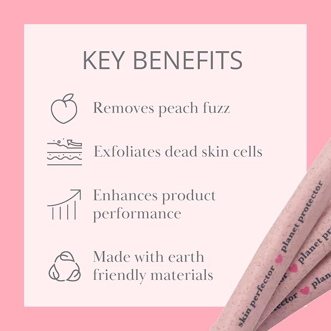 Dermaplaning Tool (3pcs) Set for Face, Expert Facial Razor for Women, Dermaplane Razor, Face Shaver for Women, Facial Dermaplaner, Peach Fuzz Remover, Exfoliated Skin & Hair Removal.