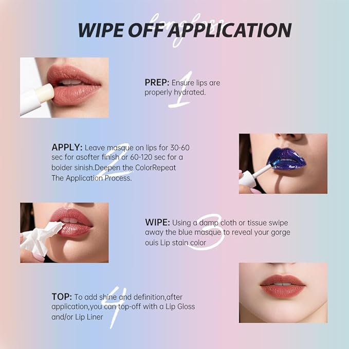 Matte Lip Gloss Peel Off Masque - Peel Off Lip Stain Tattoo, Chestnut Brown Peel Off Lip Tint,Long Lasting Waterproof Transfer-proof Lip Mask Lip Stain Peel Off Lip Gloss,Stay Lip Makeup 04#