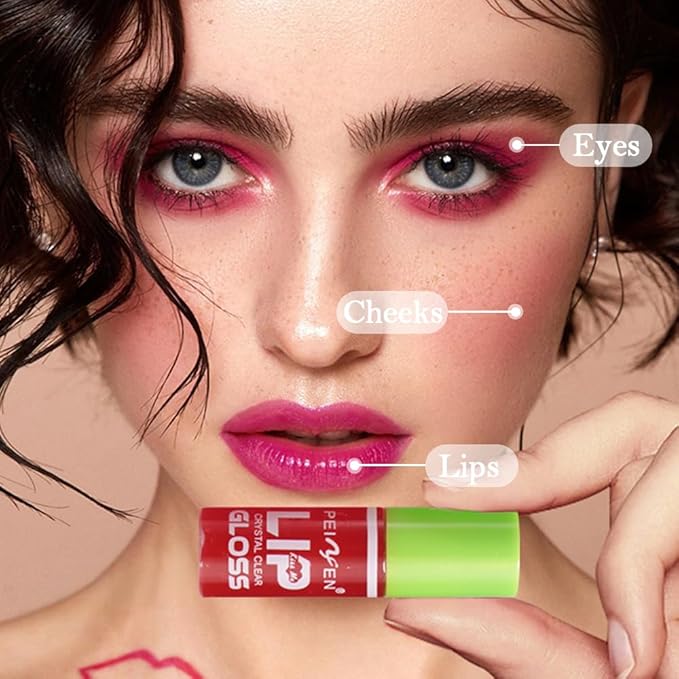 6 Colors Lip Oil Lip Glaze,Fat Lip Oil