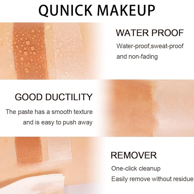 evpct 2Pcs Face Cream Contour Bronzer Sticks Makeup