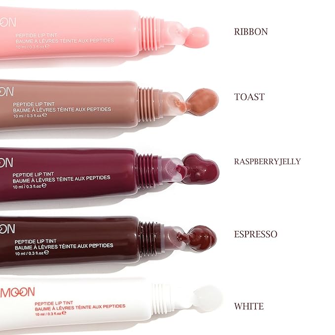 MAEPEOR Lip Glowy Balm 5 Colors Plumping Hydrating Lip Butter Balm and Nourishing Lip Care Lip Treatment Glossy Finish Non-sticky Tinted Lip Balm (03 Raspberry Jelly)