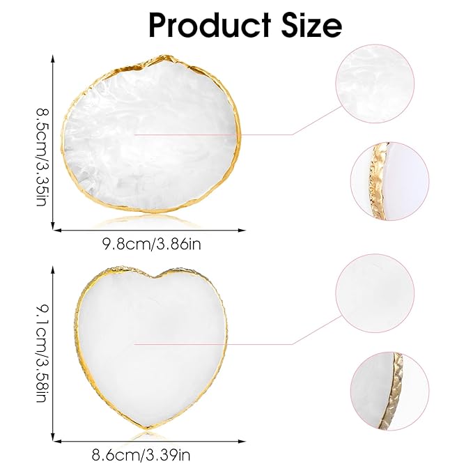 2pcs Resin Nail Art Palette Nail Painting Mixed