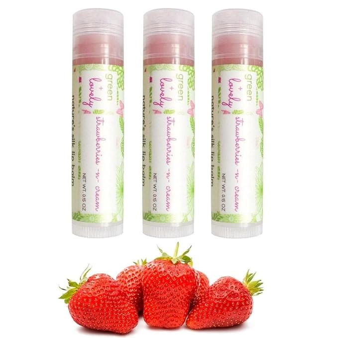 Nature's Silk Lip Balm, Organic (Strawberries