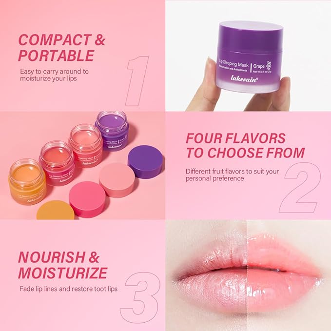 Sleeping Lip Mask, Long-Lasting Nourish & Grapefruit)