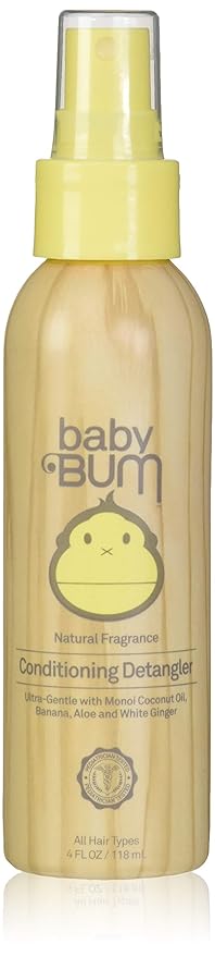 Baby Bum Baby Bum Conditioning Detangler Spray - Leave-in Conditioner – Natural Fragrance - Gentle & Safe With Soothing Coconut Oil - 4 Fl Ounce, 4 Fluid Ounce (Pack Of 6)