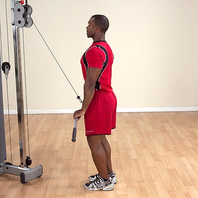 Body-Solid Tools Pro-Grip Lat Bar Cable Attachment for Gym