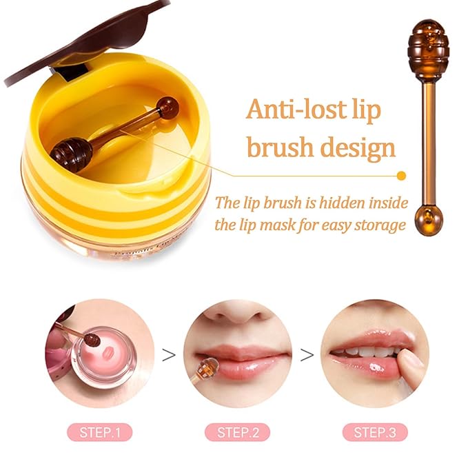 Watermelon Sleeping Lip Mask, Bee Lip Exfoliato