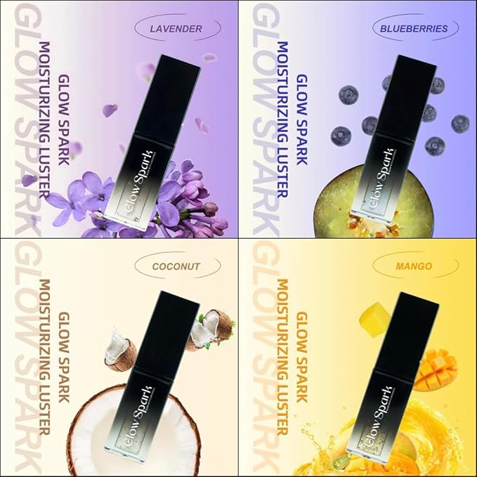 Lip Glow Oil for Radiant, Fuller Lips. Luxurious Hydration & All-Day Moisture for Lip Elegance (Gardenia)