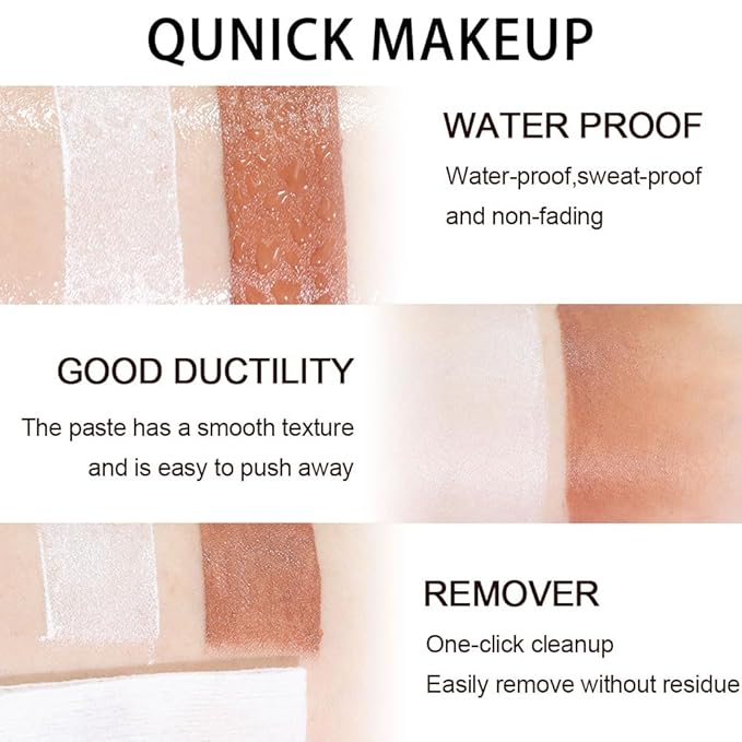 evpct 2Pcs Face Cream Contour Bronzer Sticks Makeup