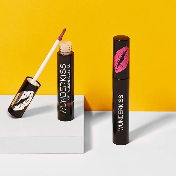 Wunder2 WUNDERKISS Nude Color Lip Plumping Gloss for Hydrated and Naturally Plumper Lips