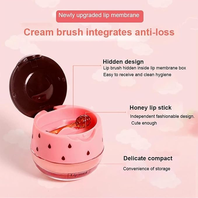 3PCS Bee Lip Balm Honey Lip Exfoliator