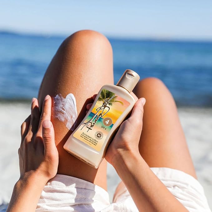 Panama Jack Sunscreen Tanning Lotion - SPF 4, PABA, Paraben, Gluten & Cruelty Free, Antioxidant Moisturizing Formula, 6 FL OZ (Pack of 6)