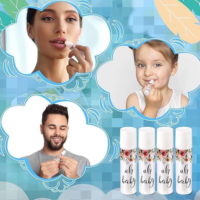 40 Pieces Lip Balm Bulk Baby (Flower)