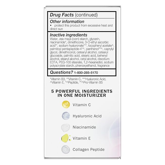 Olay Super Cream with Sunscreen SPF 30, 15 mL, Trial Size Ultra Lightweight Face Moisturizer - Vitamin C, Hyaluronic Acid, Niacinamide, Collagen Peptide - Hydrate, Smooth, Brighten, Firm, and Protect