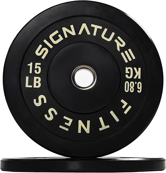 Signature Fitness 2" Olympic Bumper Plate Weight Plates