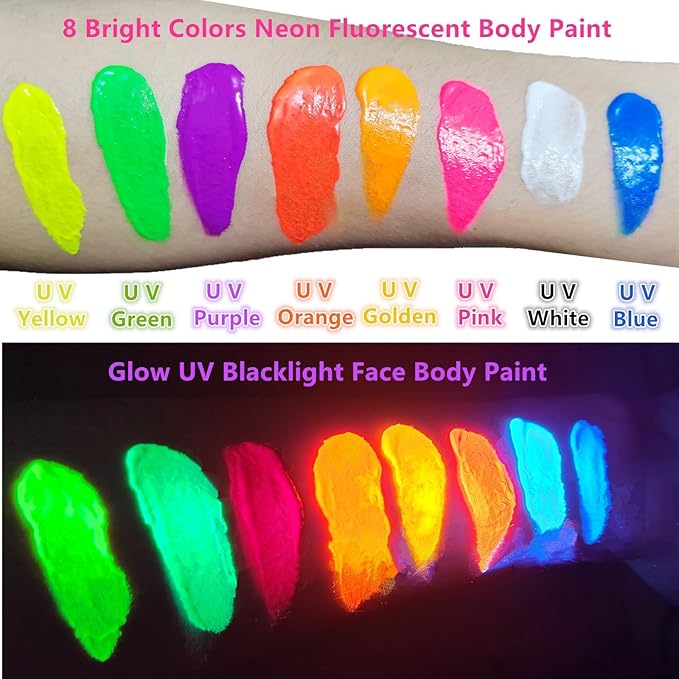 Go Ho Neon Orange Body Paint 2.37oz
