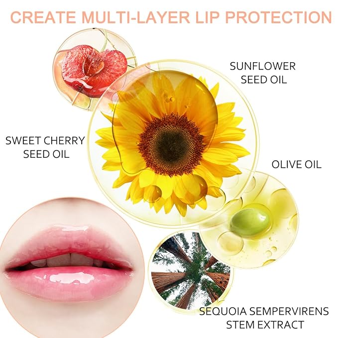 Bowitzki 2 Pieces Color Changing Hydrating Lip Oil,