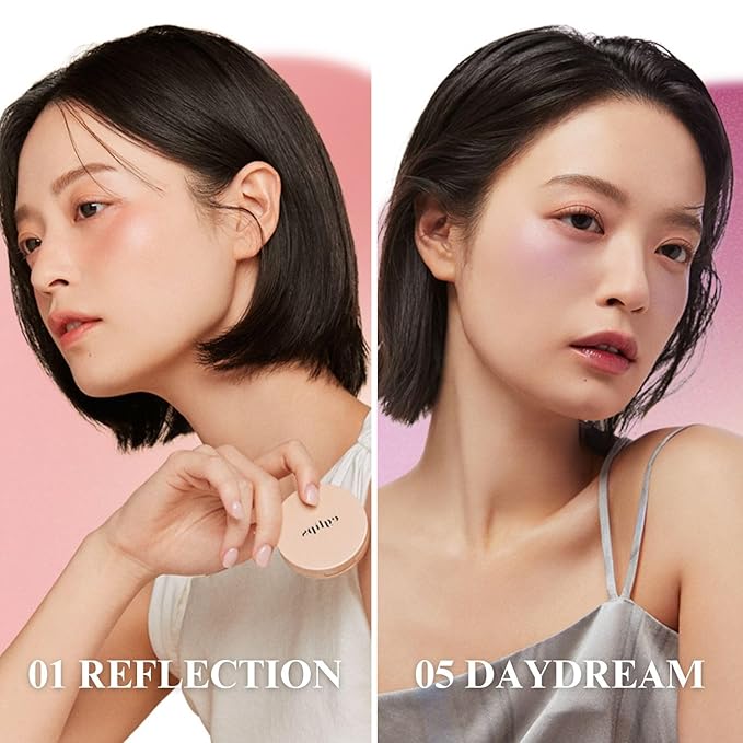 EGLIPS All Over Blusher - Multi-Use Cream Jelly Blush for Eyes & Cheeks Buildable and Blendable Texture with Shimmery Pearls Natural Korean Face Makeup (02 BEIGE LOG, 0.18 oz)