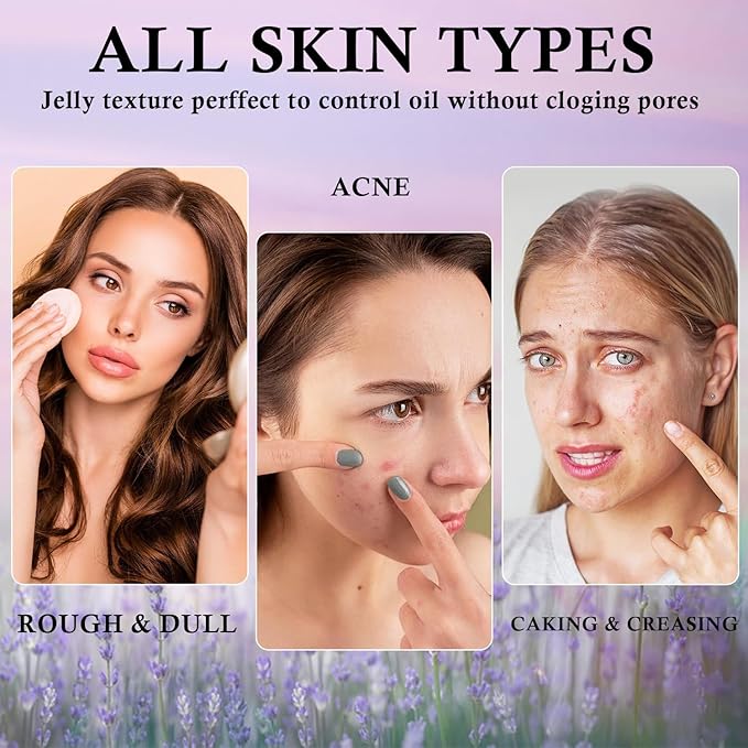 Chillab Lavender Matte Powder, Oil Control Face Pressed Cruelty Free