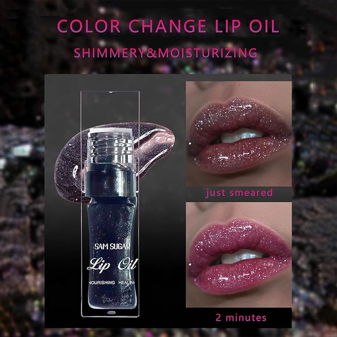 2024NEW Bossup Color Changing Lip Oil,Magic Color Changing Lip