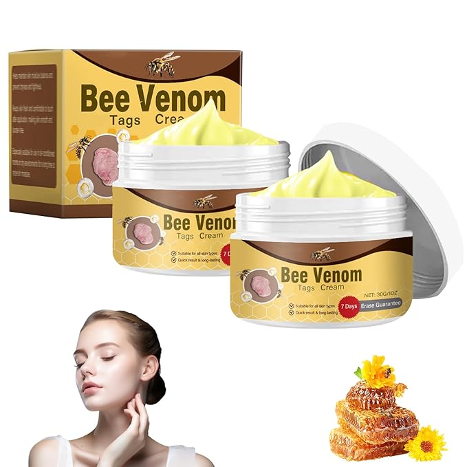 2PCS Bee Venom Comprehensive Cream,Bee Venom Skin Care Cream,Advanced Bee Venom Therapy Cream for All Skin Types