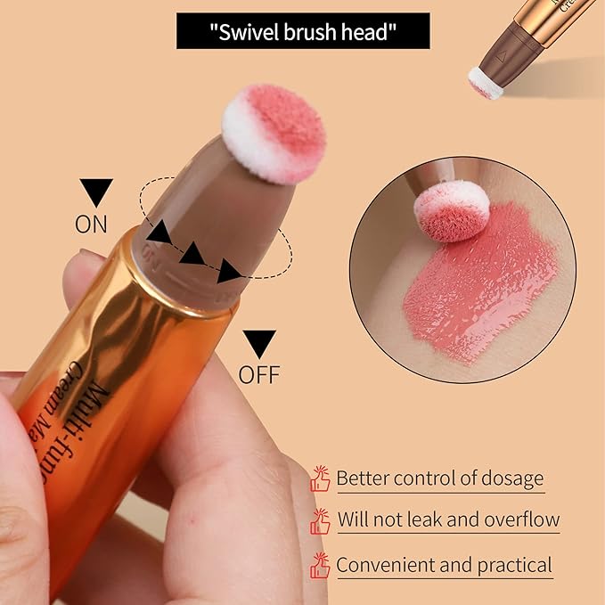 3pcs Contour Beauty Wand, Blush Wand and Liquid +Highlighter Set(#01+#03+#05)