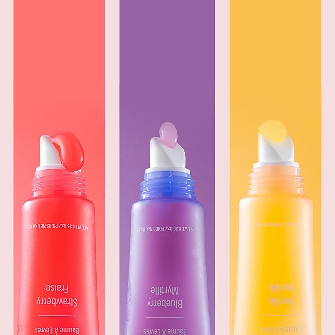 Wloss Away Lip Balm Trio - 3 Piece Vanilla, Strawberry 7 G