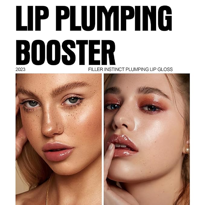 6 Colors Lip Plumper, Hydrating & Smooth Lip Wrinkles, Enhancing Plump Effect for Fuller Lips High Shine Lip Glaze Long Lasting Nourishing Lip Plumper for Women Girls (# 03)