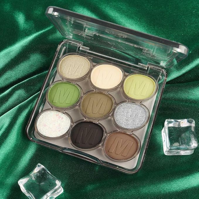 SUAKE Waterproof 9 Colors Shimmer Matte Eyeshadow Palette.Longwearing