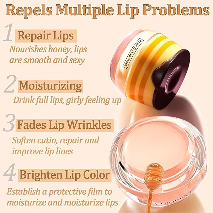3 PCS Bee Lip Balm Honey