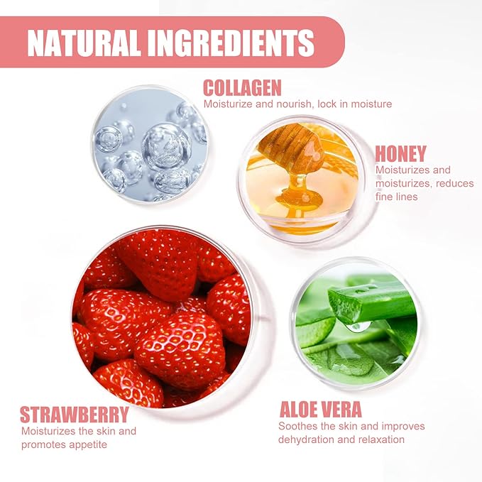 4Pcs Honey Lip Balm Honey Pot