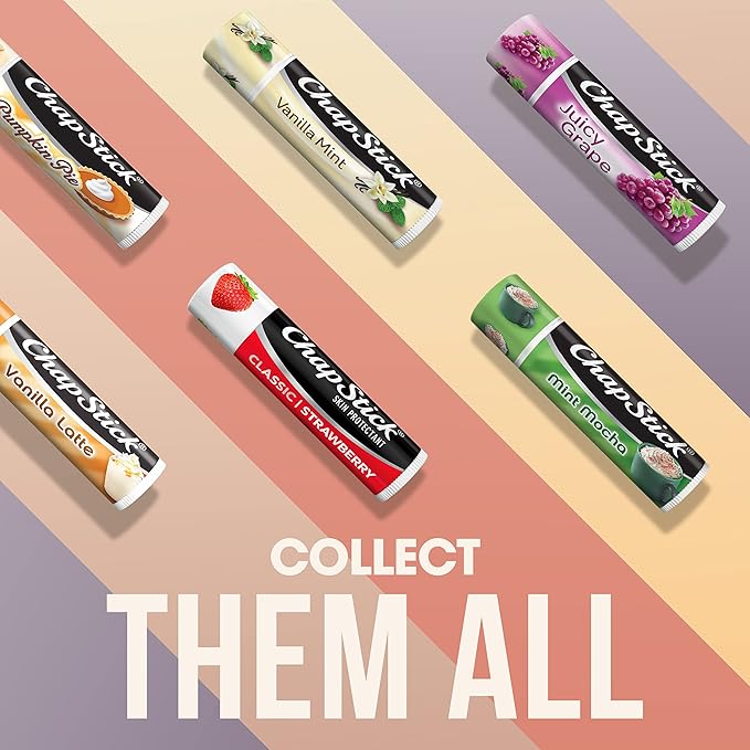 ChapStick Classic Strawberry Lip Balm Tube,
