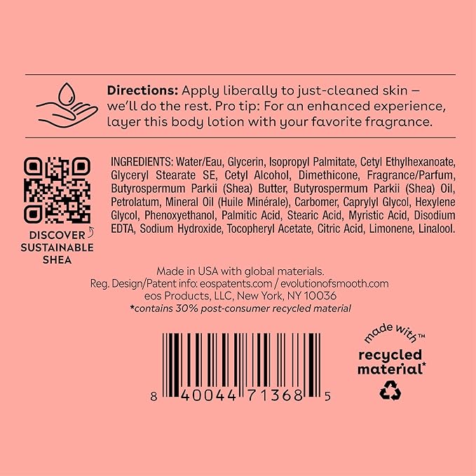 eos Shea Better Body Lotion- Pink