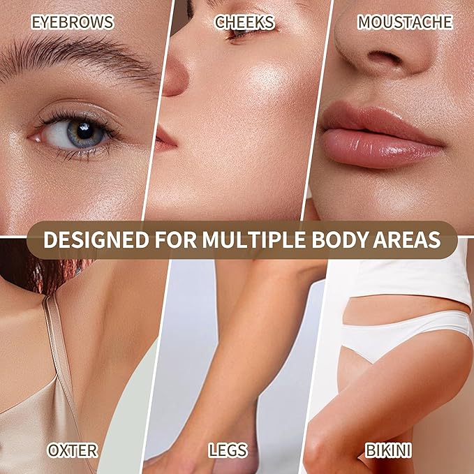 Eyebrow Razor, Dermaplaning Tool for Face, Face Razors for Women, Dermaplane Razor, Hair Removal and Exfoliation, Facial Razor, Face Shaver for Women&Men, 6 Blade Refills with Blade Cover (Rose Gold)