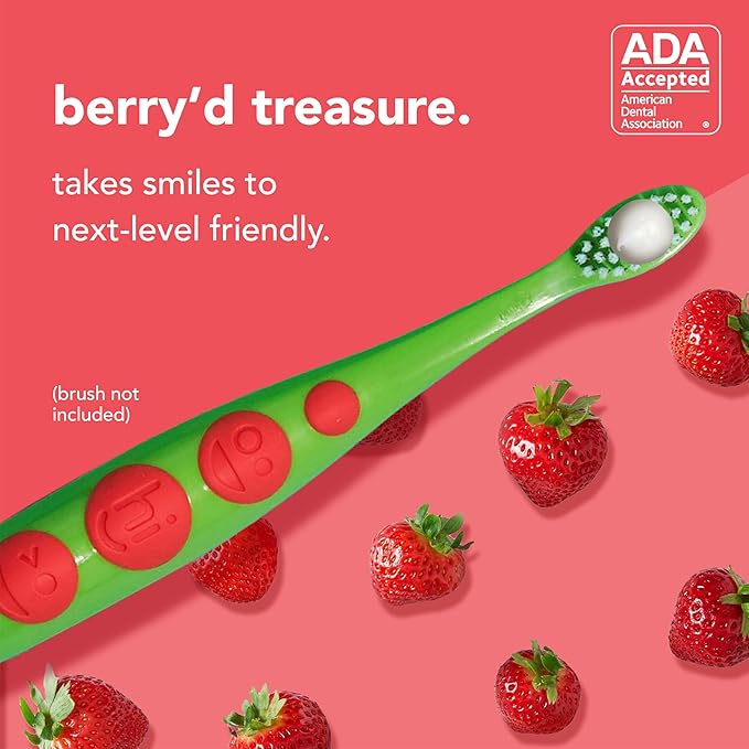 hello Wild Strawberry Kids Toothpaste with Fluoride, Strawberry Toothpaste for Kids, Safe for Ages 2 and Up, Helps Prevent Cavities, Strengthen Enamel, and Polishes Teeth, ADA Approved, 3 Pack, 4.2 Oz
