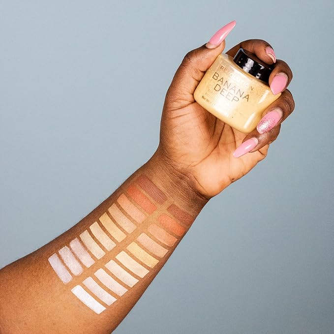 Revolution Beauty, Loose Baking Powder, Makeup Setting Powder, Banana Light, 1.13 Oz