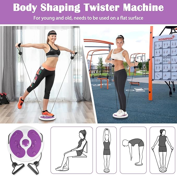 Waist Whisper Waist Twisting Disc with 3 Sport Headbands