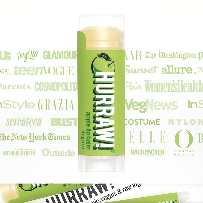 Hurraw! Apple Lip Balm: Organic, Certified