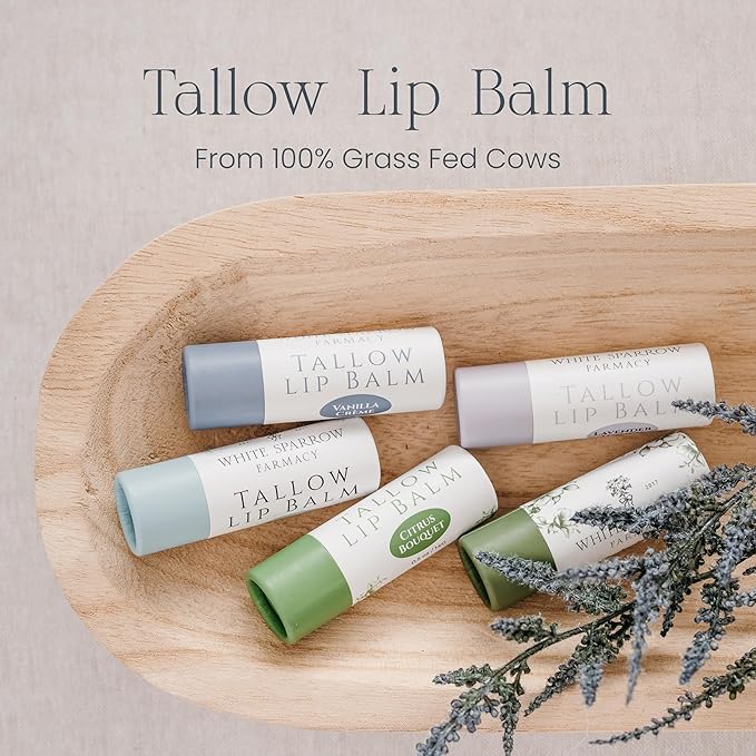 Organic Tallow Lip Balm (Lavender &