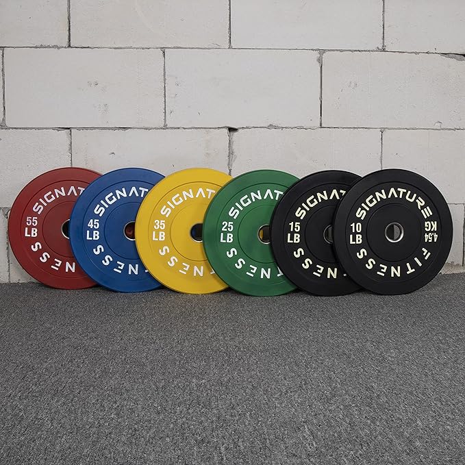 Signature Fitness 2" Olympic Bumper Plate Weight Plates