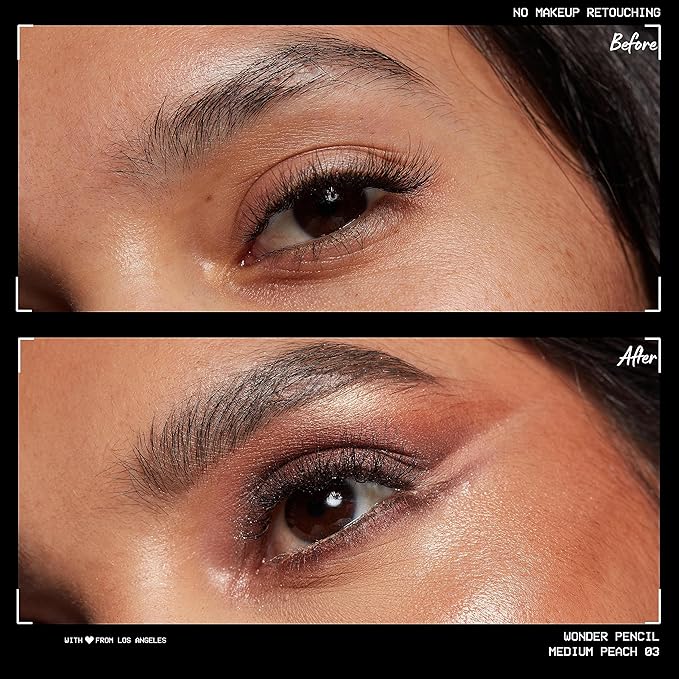 NYX PROFESSIONAL MAKEUP Wonder Pencil, Multi-Use Micro Highlighter & Concealer Stick - Medium Peach (Pack of 2)