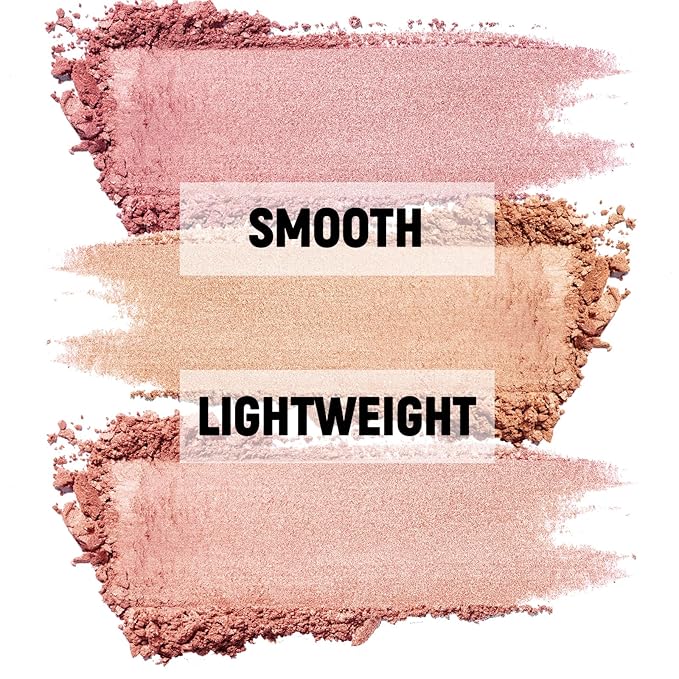 3 Colors Blush Palette,Blush Powder for Cheeks Makeup,Glitter