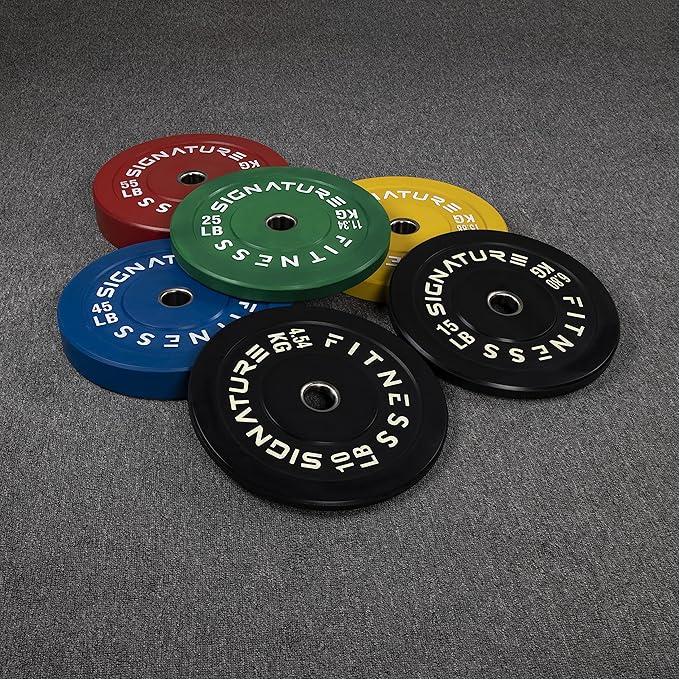 Signature Fitness 2" Olympic Bumper Plate Weight Plates