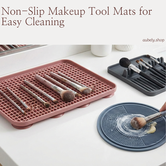 Non-Slip Makeup Tool Mats for Easy Cleaning