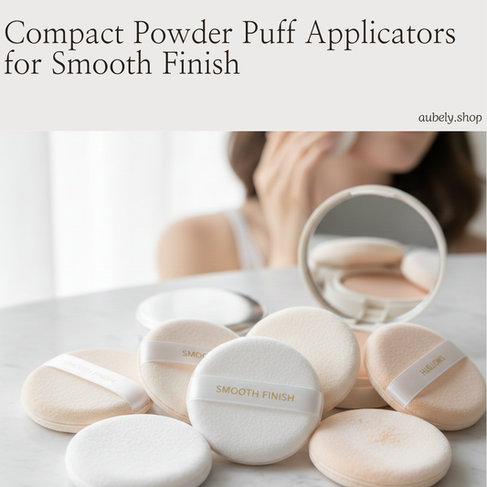 Compact Powder Puff Applicators for Smooth Finish